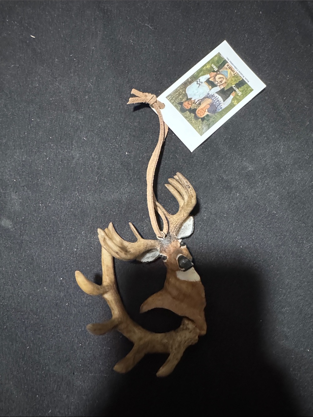Rustic Deer Head Ornament in Brown - Home Holiday